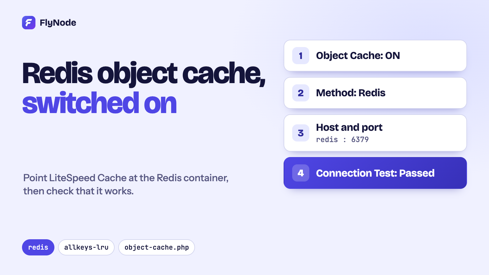 Cover image: Redis Object Cache on FlyNode: Turn It On and Check That It Works